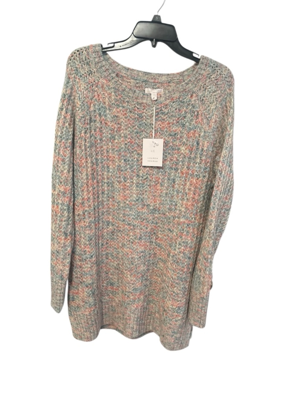 Soft Multicolor Cable Knit Sweater - Women's
